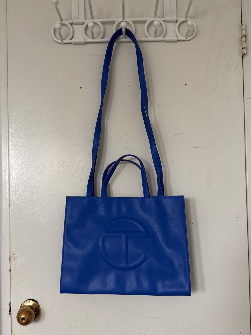 TELFAR Painter’s Tape Blue Medium Shopping Bag - Picture 2 of 3